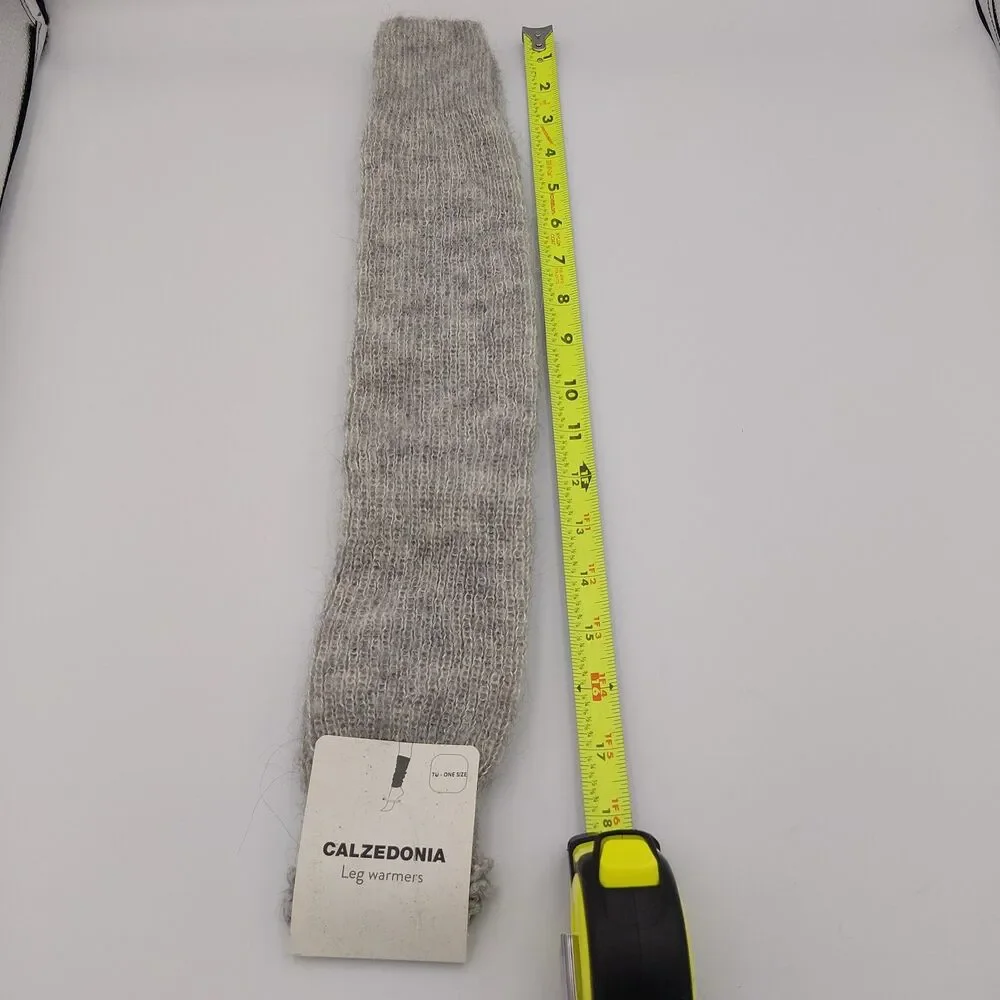 Calzedonia Women ALPACA WOOL blend  Soft leg warmers GREY/GRIGIO PERLA-ONE SIZE